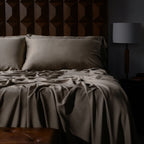 Bamboo Viscose Sheet Set for a Soft Sleeping Surface and Temperature Regulation in Thirteen Colors