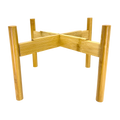 Bamboo Water Dispenser Stand with Stable Raised Base, Natural Finish and Easy Assembly for Home or Office