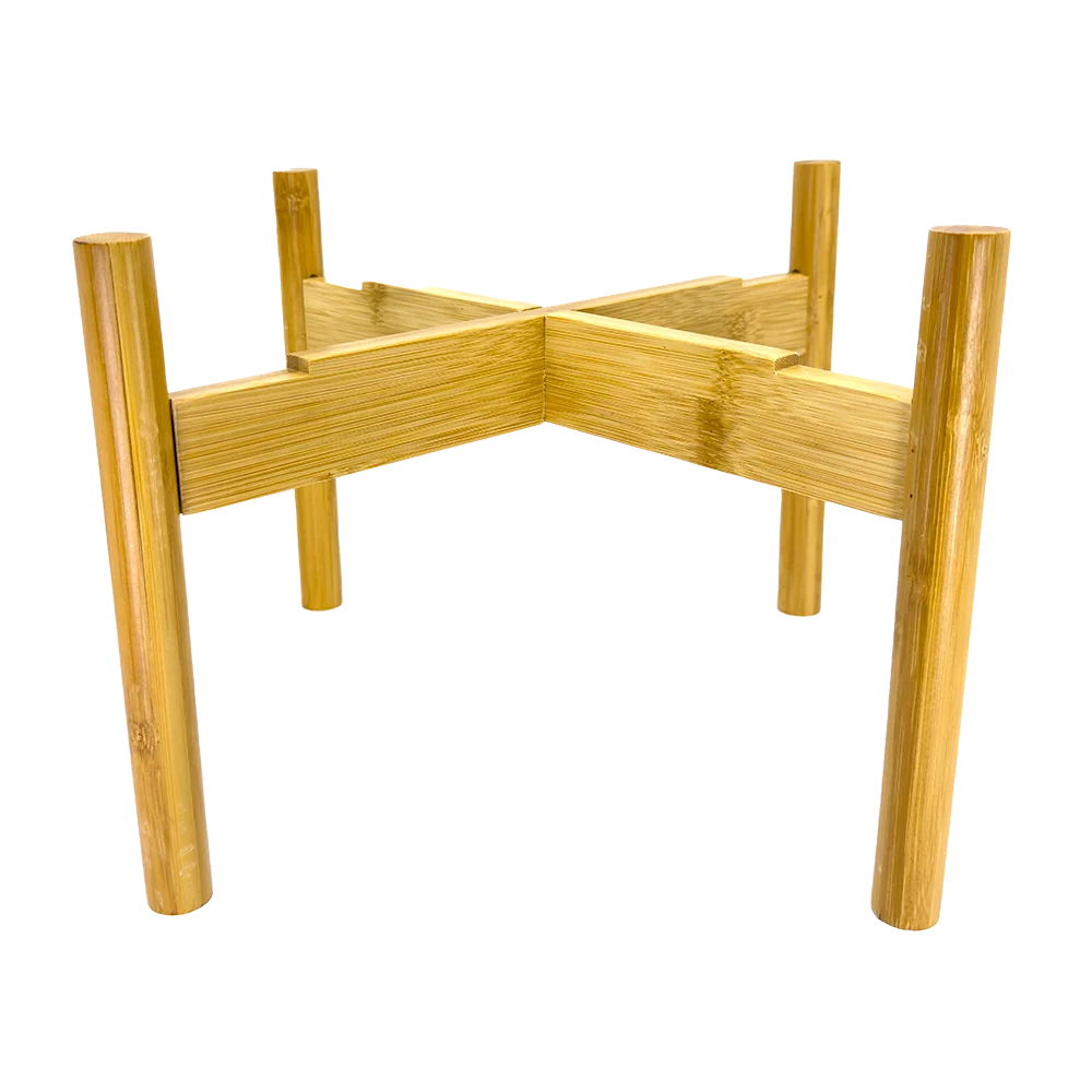 Bamboo Water Dispenser Stand with Stable Raised Base, Natural Finish and Easy Assembly for Home or Office