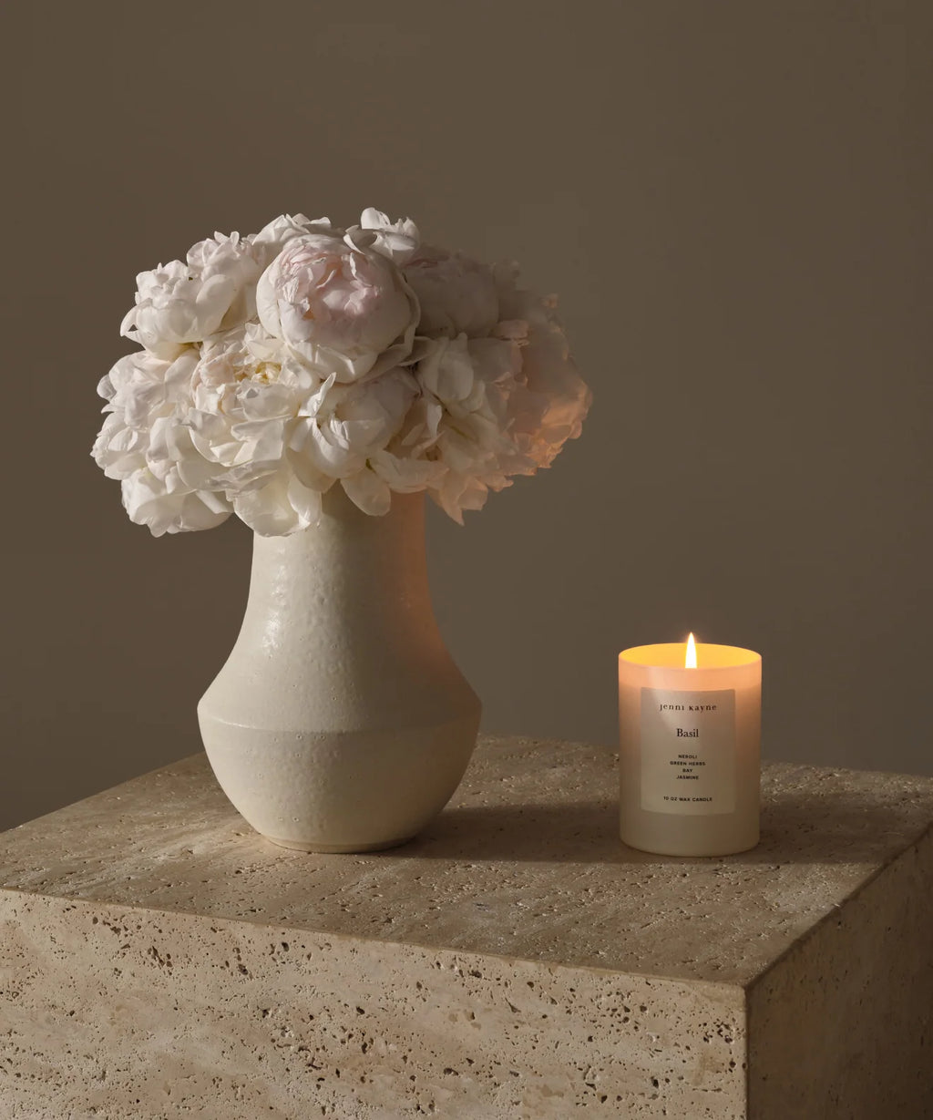 Basil Glass Candle