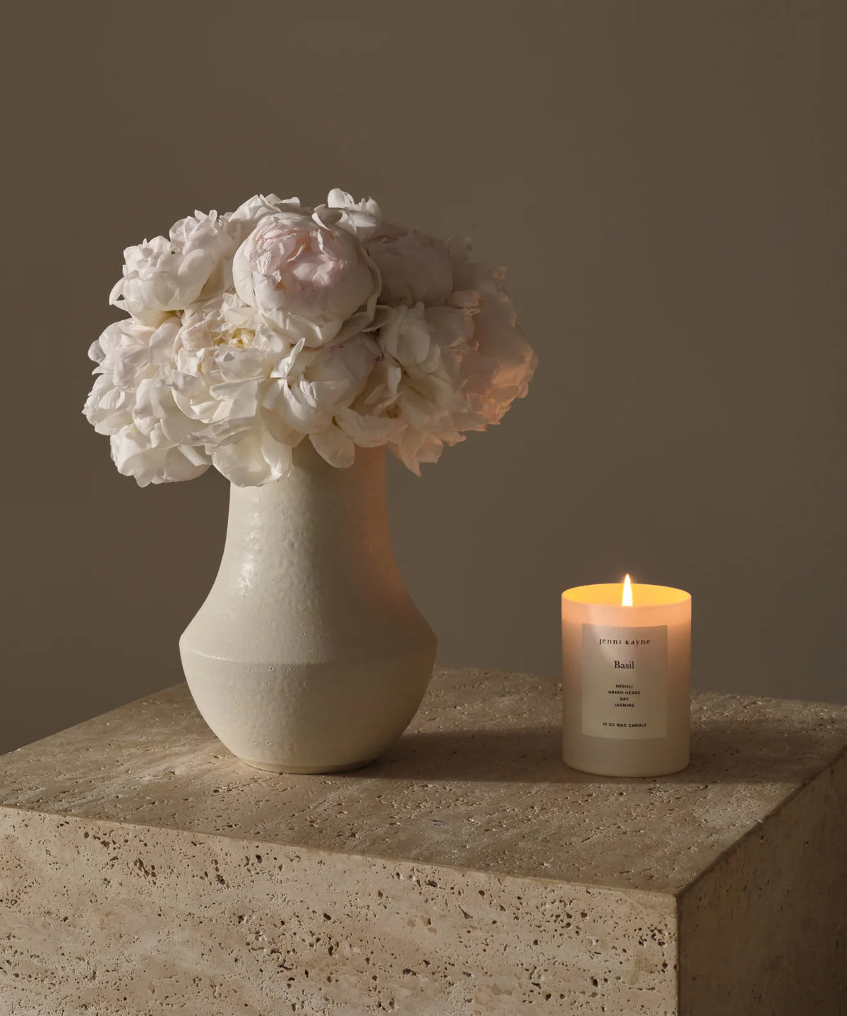 Basil Glass Candle
