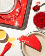 Basting Brush with Flexible Silicone Bristles, Zig-Zag Liquid-Catching Flaps and 425°F Heat Resistance