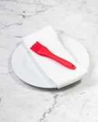 Basting Brush with Flexible Silicone Bristles, Zig-Zag Liquid-Catching Flaps and 425°F Heat Resistance
