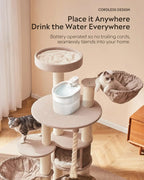 Battery-Operated Cat Water Fountain