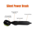 Battery-Powered Cleaning Brush with Gentle Water Flow, Interchangeable Heads and Type-C Charging for Pet and Outdoor Washi