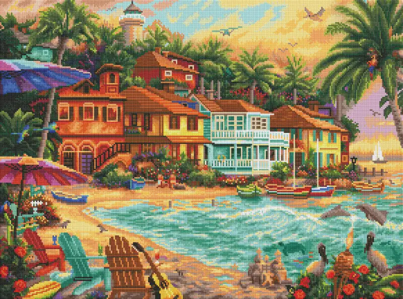 Beach Cove Diamond Painting Kit