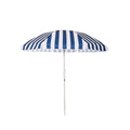 Beach Umbrella with Lightweight Aluminum Pole, Spacious Canopy and Coastal Stripe or Tiki Designs