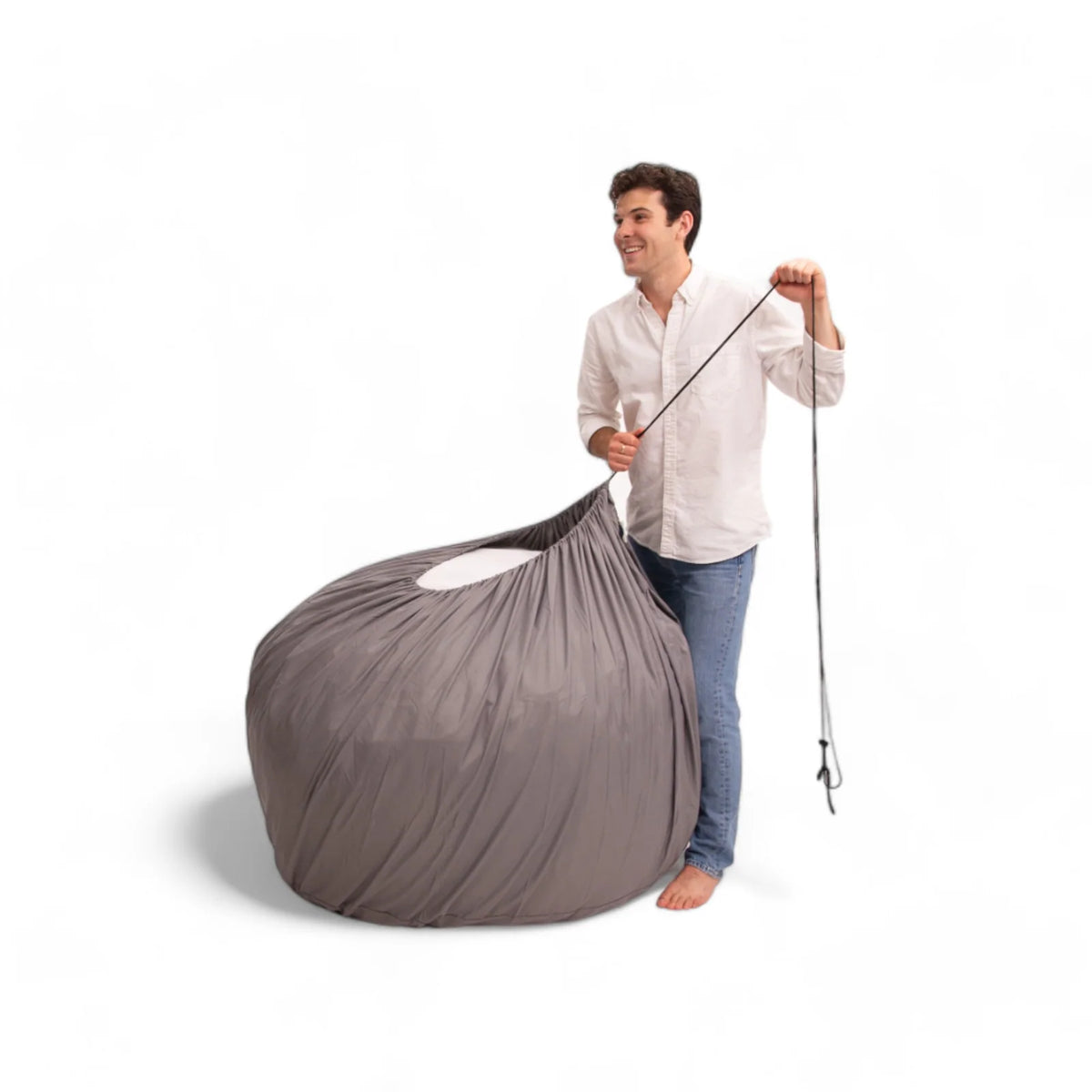 Bean Bag Cover for Between-Layer Protection, Water Resistant for Up to 12 Hours with a Drawstring Closure