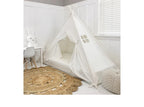 Bed Canopy Play Tent in Cream Cotton Canvas