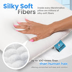 Bed Pillow for Back, Side and Stomach Sleepers Featuring Breathable Materials and Responsive Support