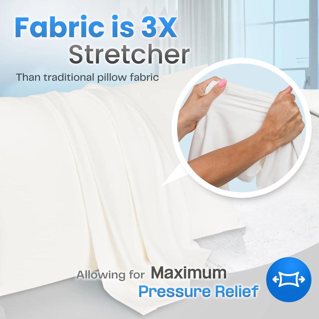 Bed Pillow for Back, Side and Stomach Sleepers Featuring Breathable Materials and Responsive Support