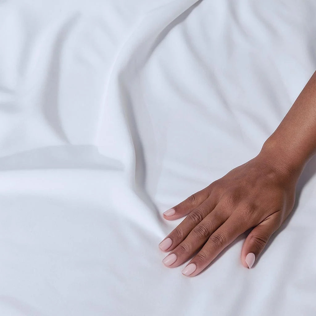 Bed Sheet Set with Fitted Sheet, Flat Sheet and Envelope Pillowcases in Twin to Split King Sizes