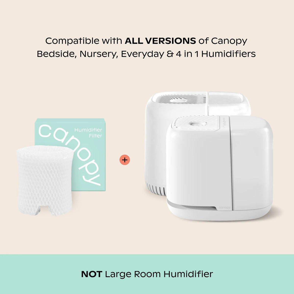 Bedside Humidifier Paper Filter Bundle, 8 Pack for Dust and Waterborne Contaminant Capture