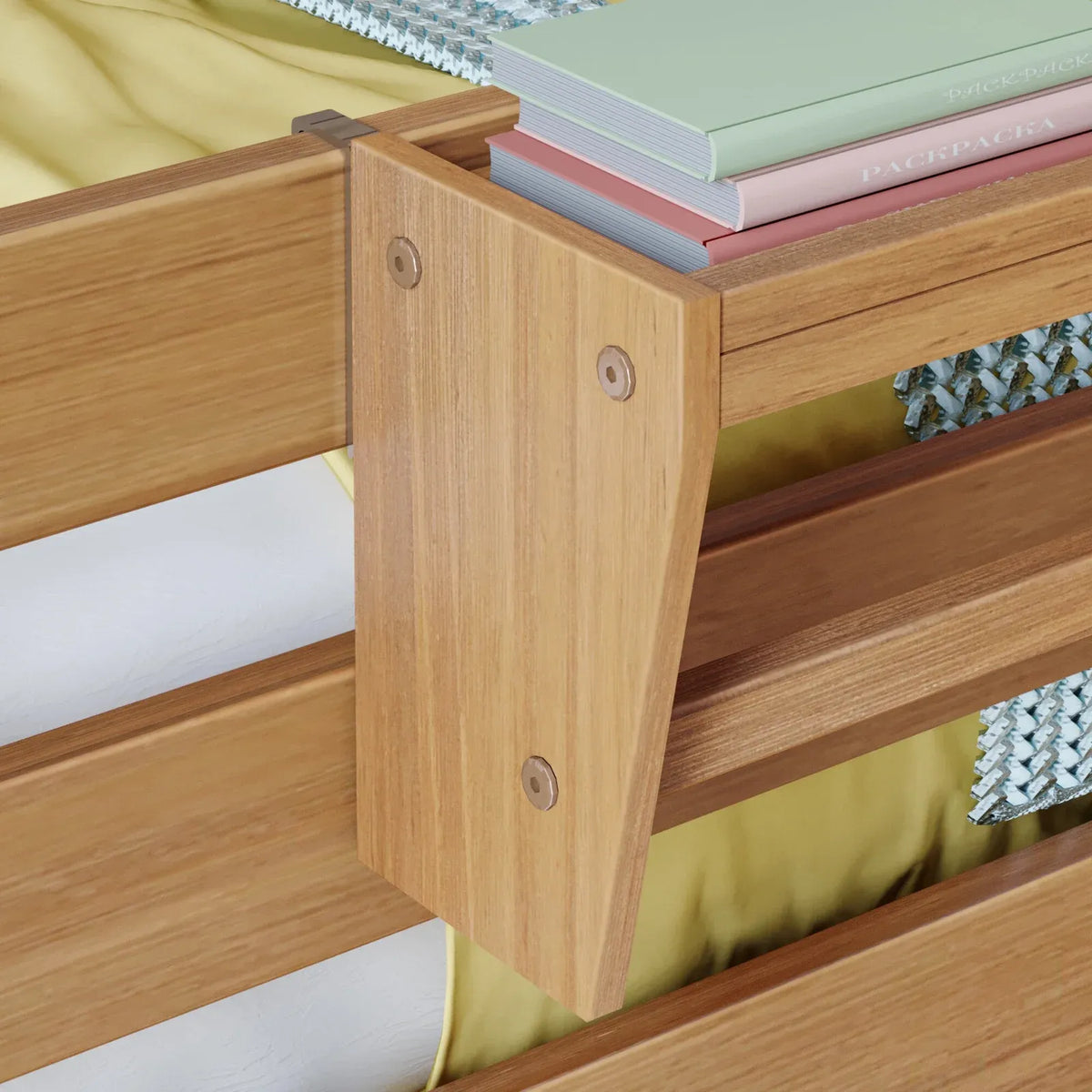 Bedside Tray in Solid Pine Wood