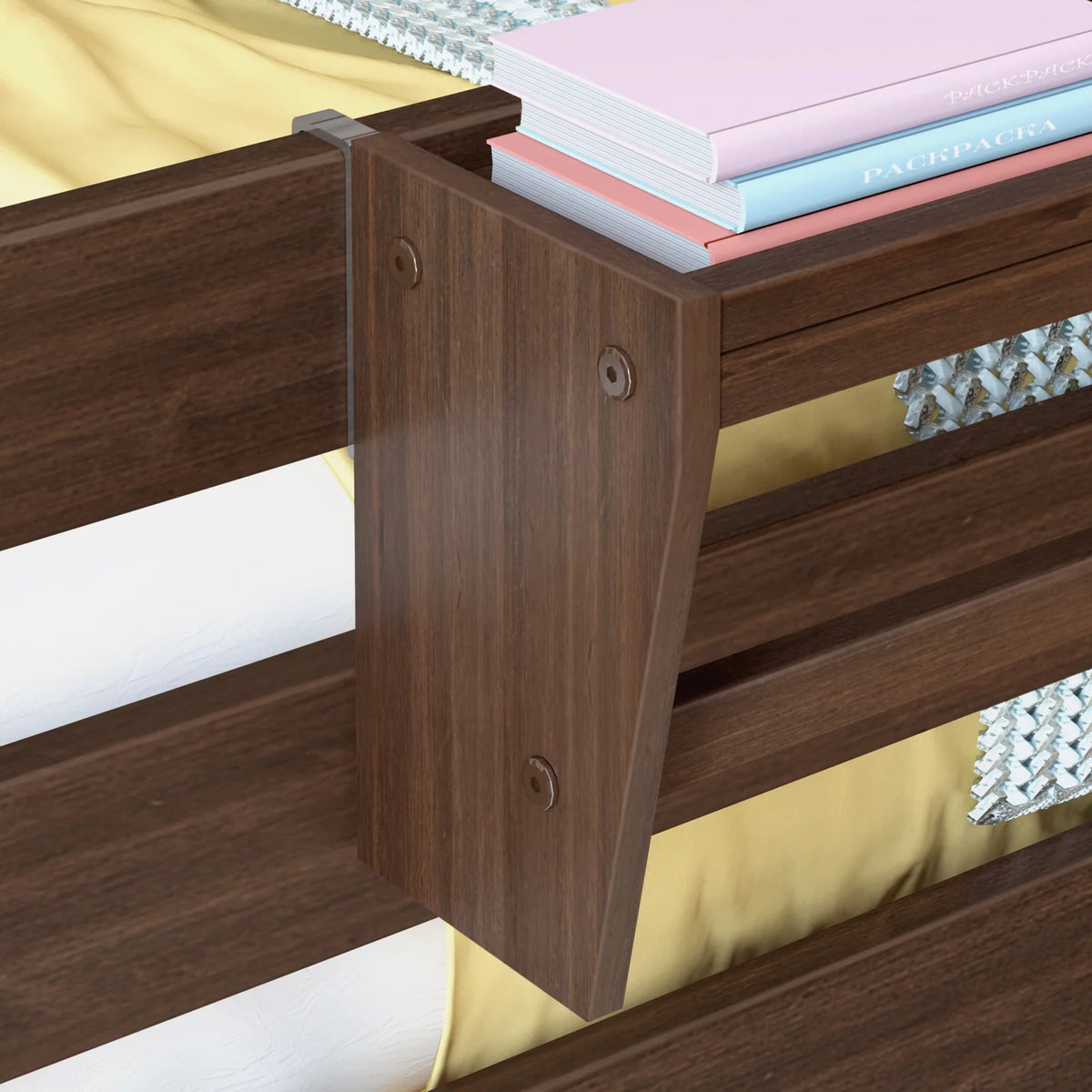 Bedside Tray in Solid Pine Wood