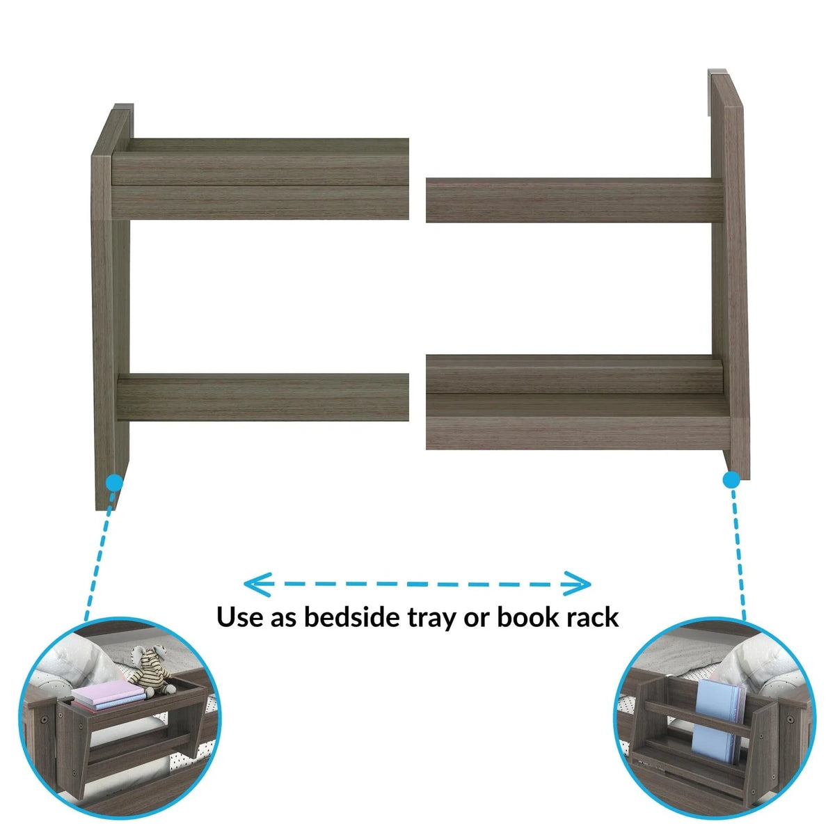 Bedside Tray in Solid Pine Wood