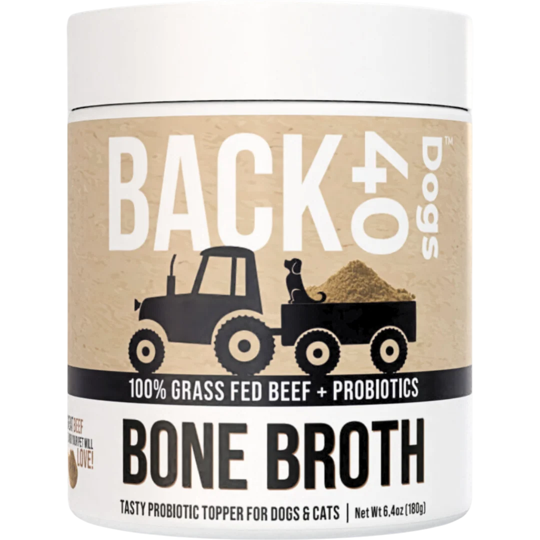 Beef Bone Broth Powder for Dogs with Probiotics, Made from Grass-Fed Bones for Savory Meal Topping — 1 Pack