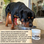 Beef Bone Broth Powder for Dogs with Probiotics, Made from Grass-Fed Bones for Savory Meal Topping