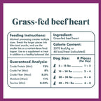 Beef Heart Jerky Dog Treats, Single-Ingredient Grass-Fed