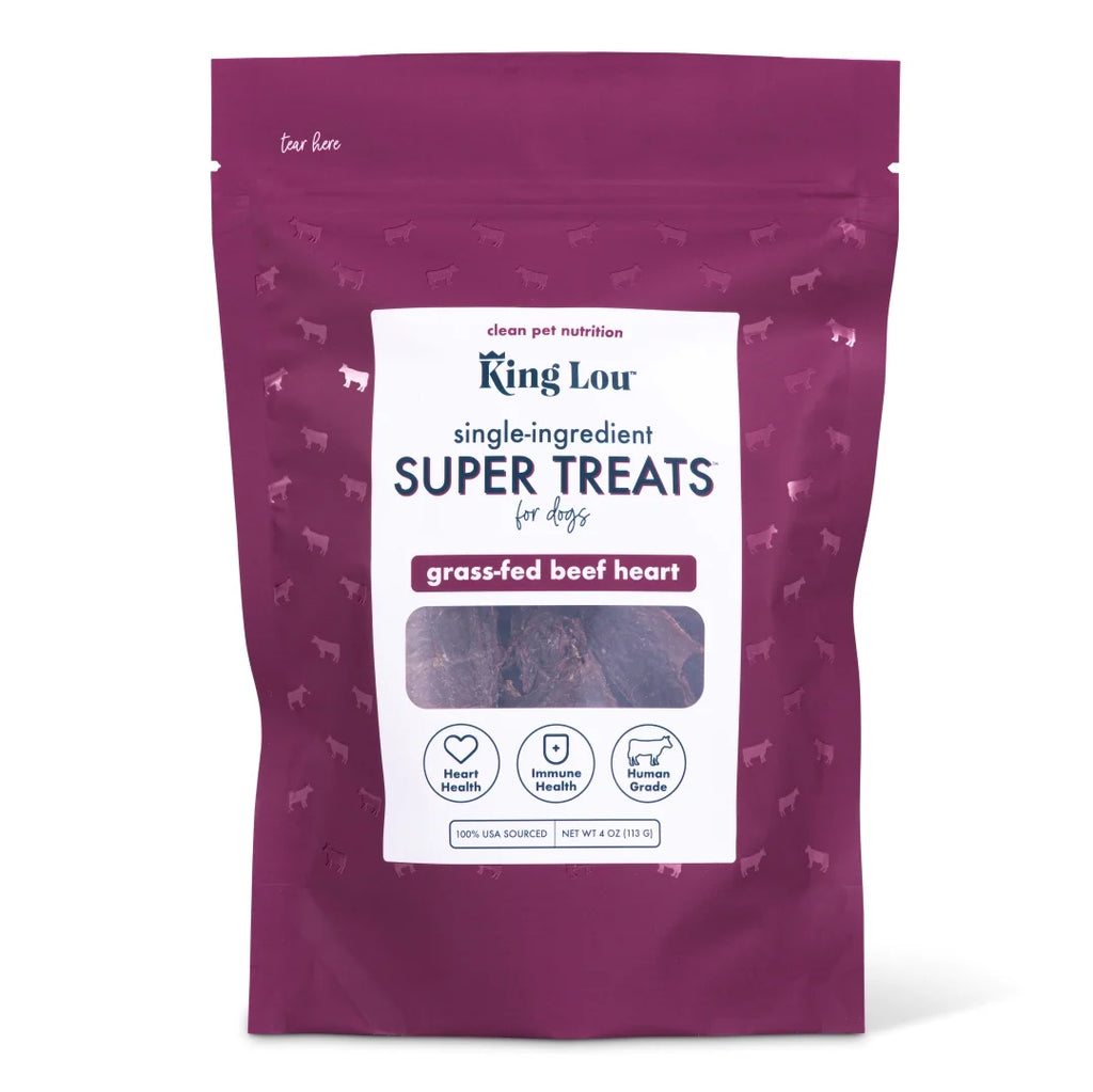 Beef Heart Jerky Dog Treats, Single-Ingredient Grass-Fed