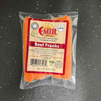Beef Hot Dogs, 10 Fully Cooked Halal Franks, 1 lb Pack