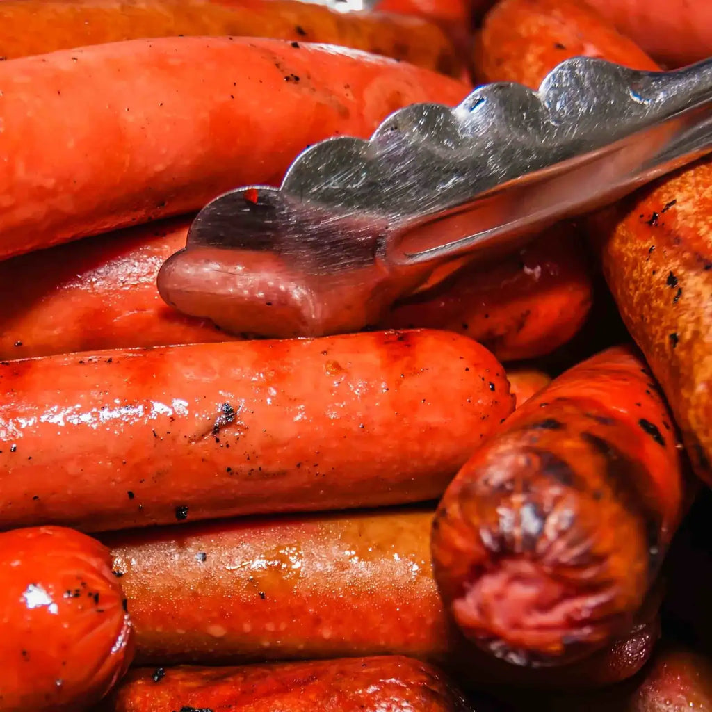 Beef Hot Dogs, 10 Fully Cooked Halal Franks, 1 lb Pack