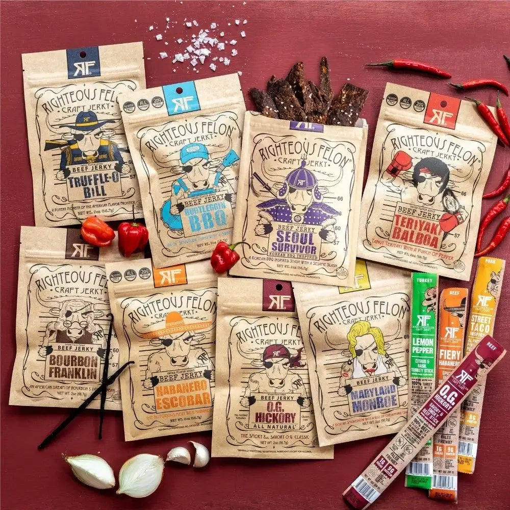 Beef Jerky and Meat Stick Sampler in a 12-Pack