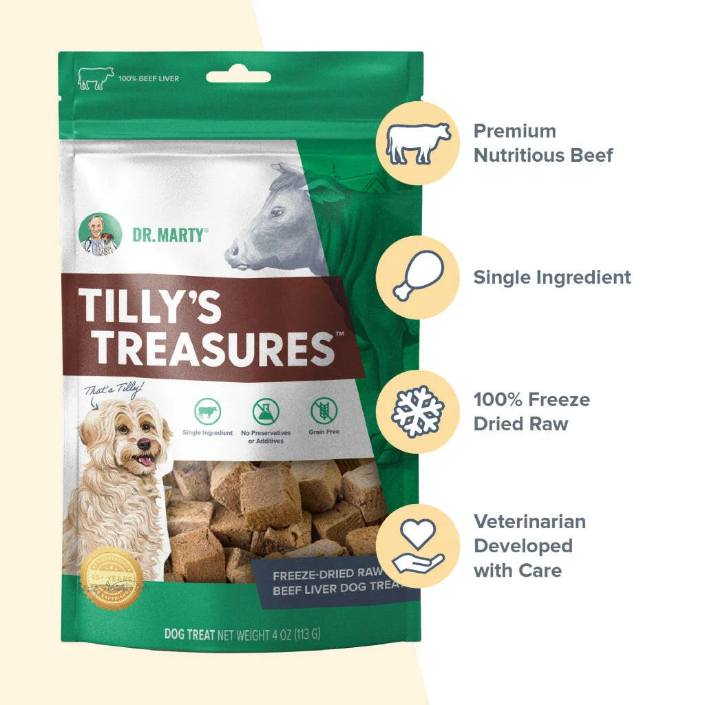 Beef Liver Dog Treats Made from 100% Freeze-Dried Raw Beef Liver