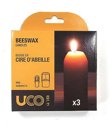 Beeswax Candles 3-Pack with Cotton Wicks and 12–15 Hour Burn Time for Lanterns or Standalone Lighting