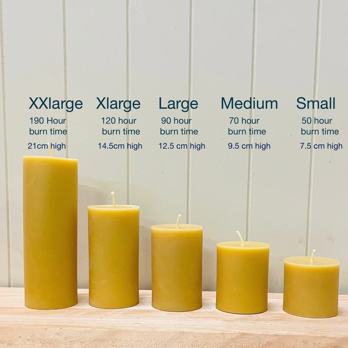 Beeswax Pillar Candle