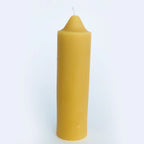 Beeswax Pillar Candles Set with 30+ Hour Burn Time, 6.5-Inch Colonial Design and Pure Cotton Wicks
