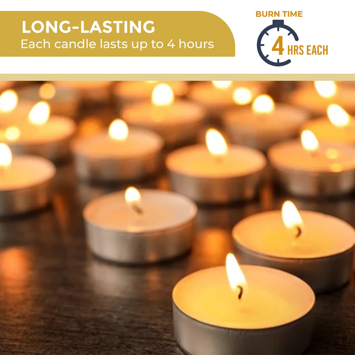 Beeswax Tealight Candles, Hand-Poured in Virginia and Unscented