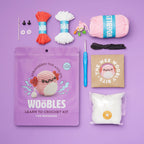 Beginner Axolotl Crochet Kit with Pre-Started Yarn, Video Tutorials, 4mm Hook and PDF Pattern
