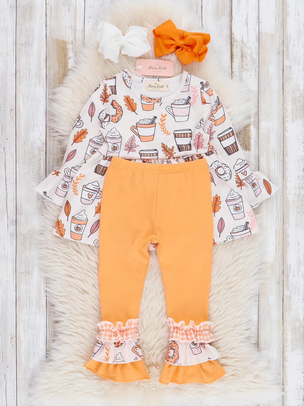 Bell Sleeve Girls' Outfit Set