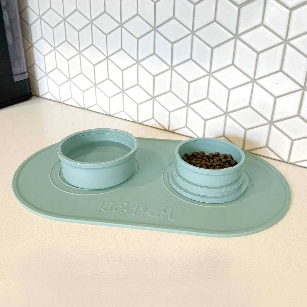 Bento-Style Travel Dog Food and Water Bowls