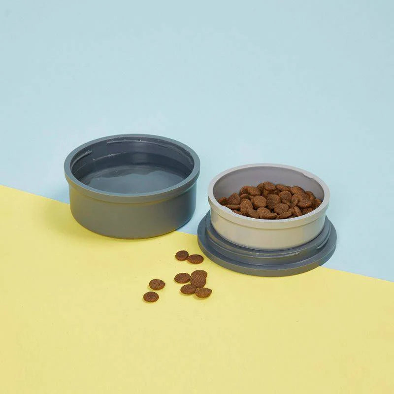 Bento-Style Travel Dog Food and Water Bowls