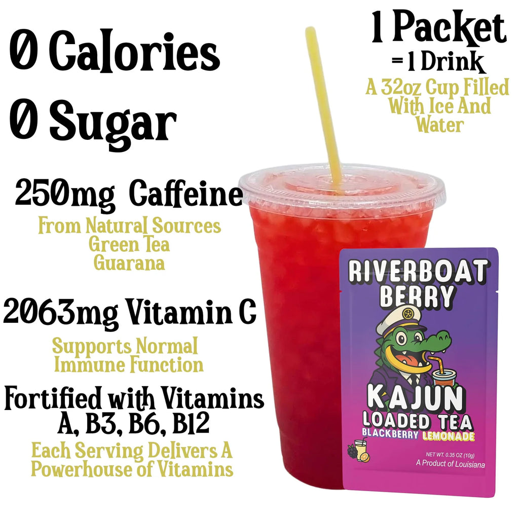 Berry Tea Variety Bundle with Six Individually Packed Flavors for Sharing or Taking Along When Traveling