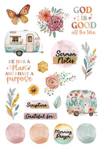 Bible Journaling Sticker Book with 10 Colorful Matte Sheets and 157 Stickers for Planners, Journals, and Creative Notes