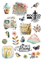 Bible Journaling Sticker Book with 10 Colorful Matte Sheets and 157 Stickers for Planners, Journals, and Creative Notes