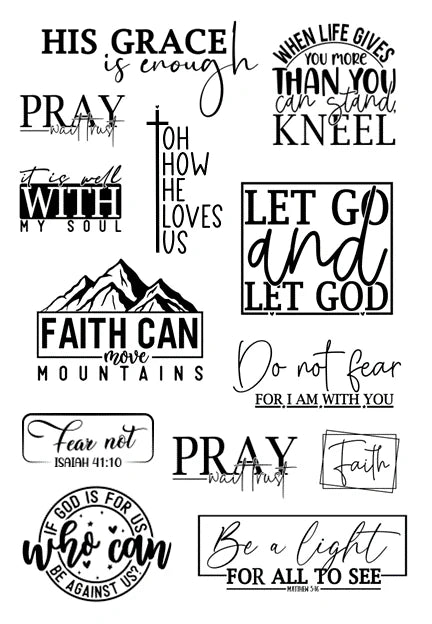 Bible Journaling Sticker Book with 10 Colorful Matte Sheets and 157 Stickers for Planners, Journals, and Creative Notes