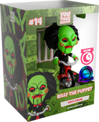 Billy the Puppet Collectible Figure in Glow-in-the-Dark Form on a