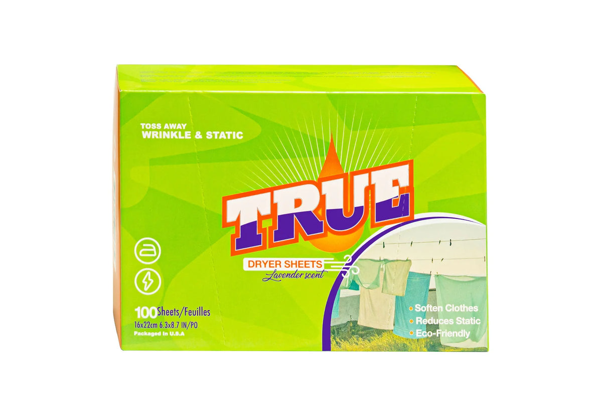 Biodegradable Laundry Dryer Sheets, 100 Count Fabric Softener