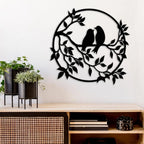 Bird Tree Metal Wall Art in Lightweight 3mm Aluminum Composite