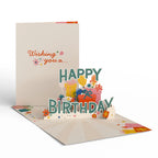 Birthday Greeting Card Pack with 12 Assorted Cake Designs and Blank Envelopes for Celebrations