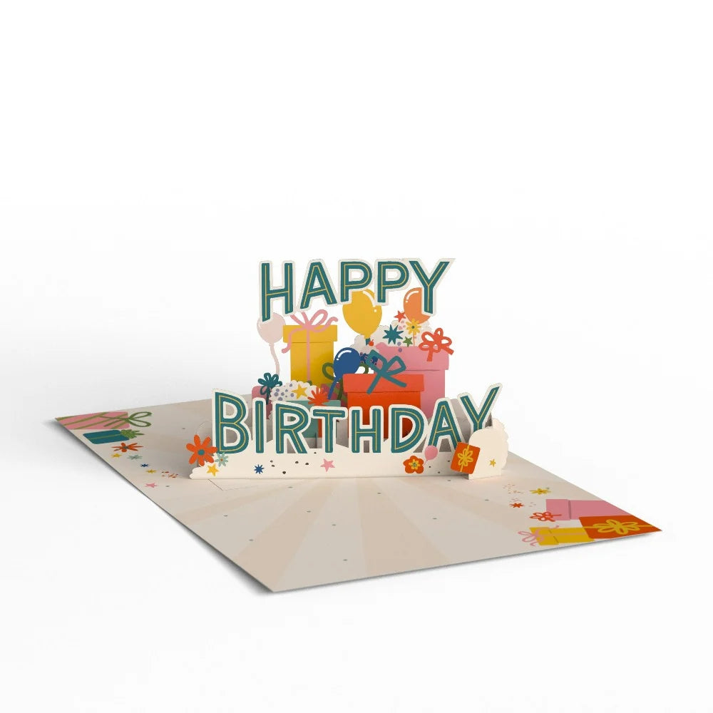 Birthday Greeting Card Pack with 12 Assorted Cake Designs and Blank Envelopes for Celebrations