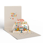 Birthday Greeting Card Pack with 12 Assorted Cake Designs and Blank Envelopes for Celebrations