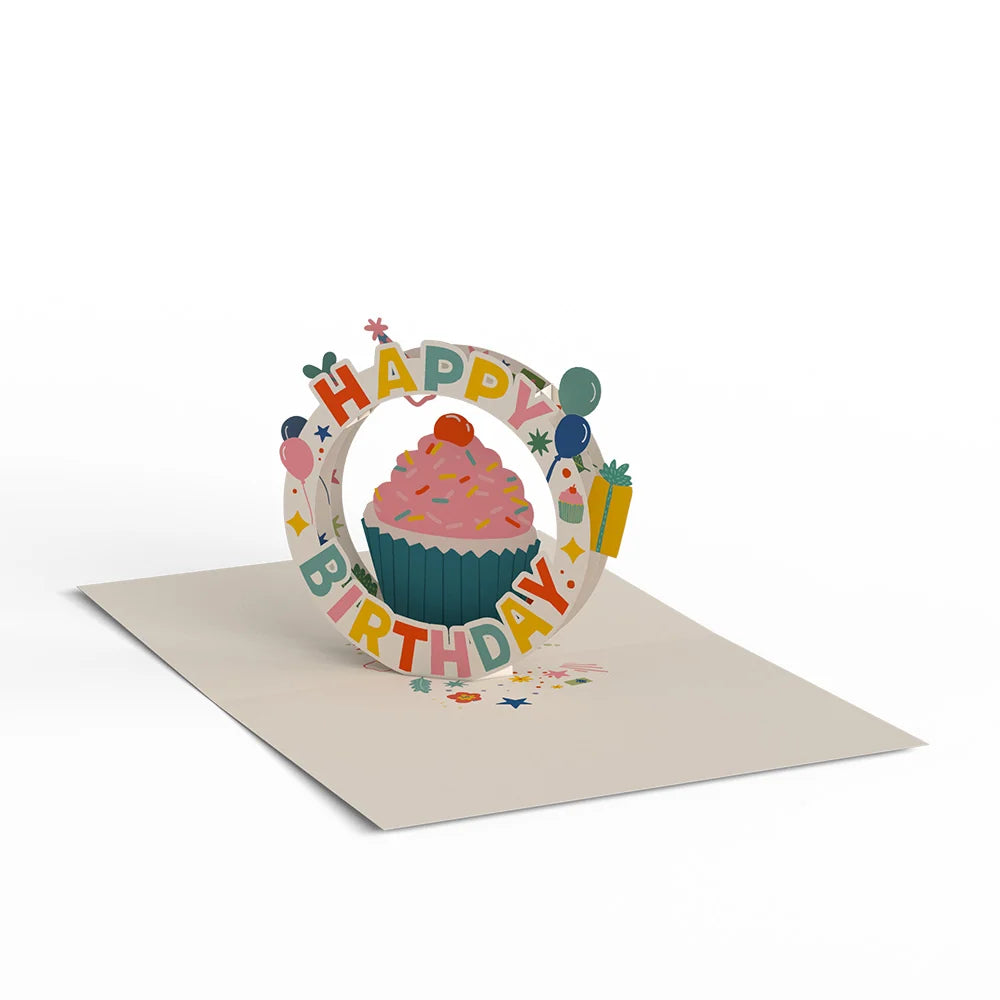Birthday Greeting Card Pack with 12 Assorted Cake Designs and Blank Envelopes for Celebrations