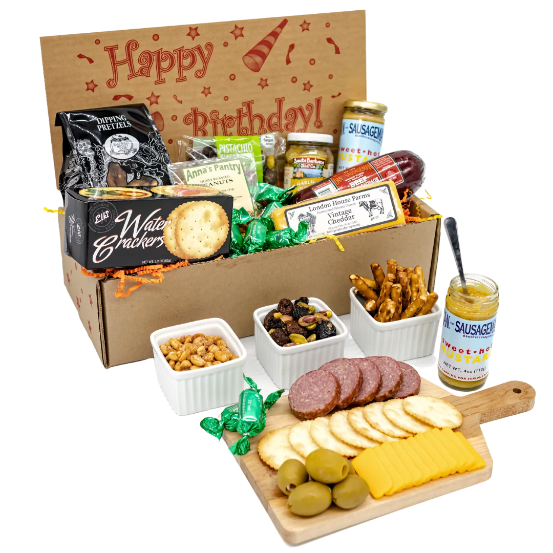 Birthday Meat and Cheese Gift Box