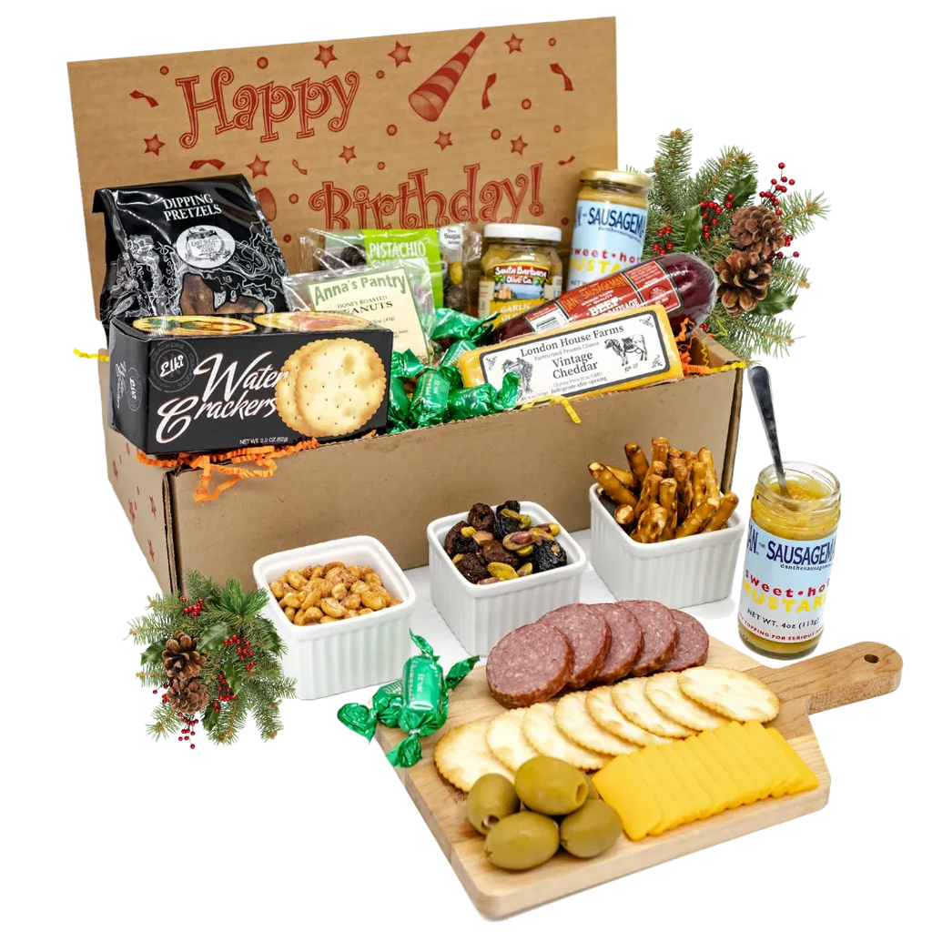 Birthday Meat and Cheese Gift Box