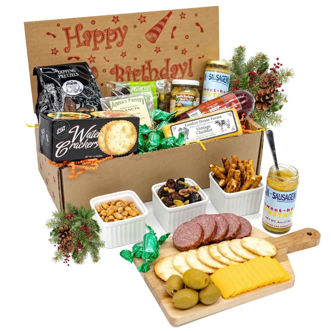 Birthday Meat and Cheese Gift Box